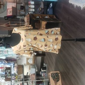 Lularoe ice cream top. Has some minor fraying on the back right hip